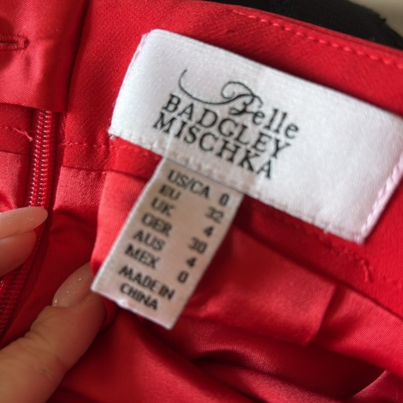 Belle Badgley Mischka Red Skirt - Picture 7 of 8